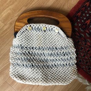 Vintage crochet Bermuda bag